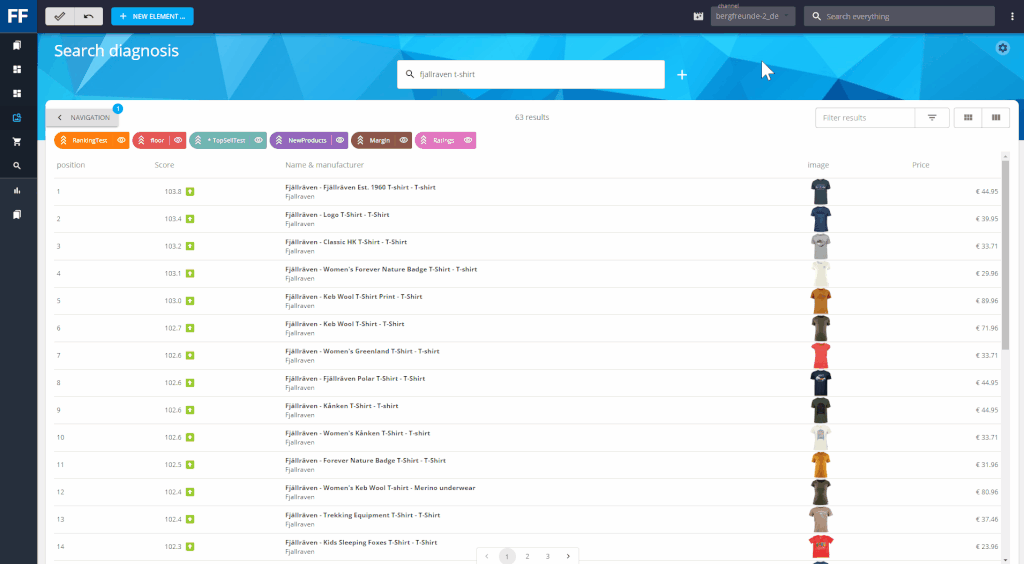 FACT-Finder's Pinned Product campaigns allow retailers to quickly organize a product's position by pinning it.