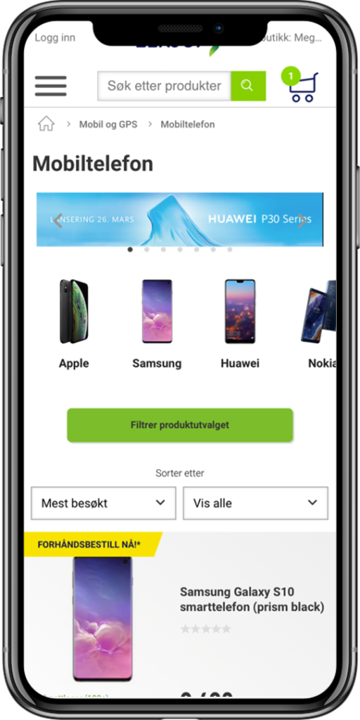 Elkjøp Nordic optimized their mobile navigation experience