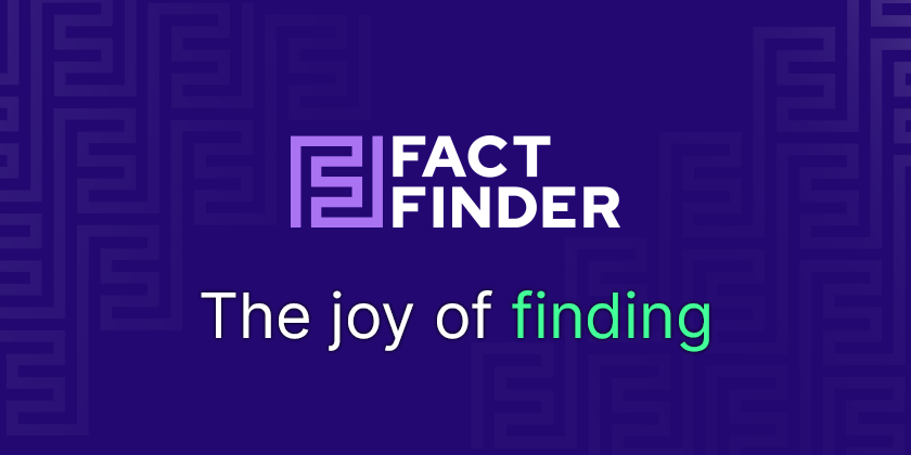 FactFinder the joy of finding
