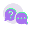 a circular object with a green light