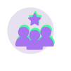 a glowing green logo